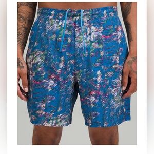 Lululemon Pace Breaker Linerless Shorts in the Speed Floral Poolside Multi print
